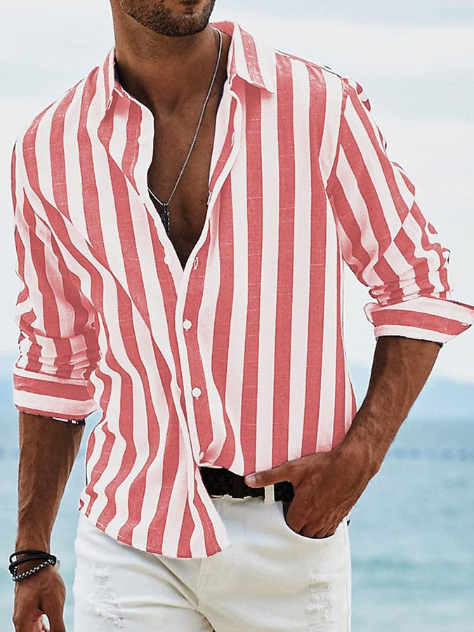 Striped Casual Loose Shirt