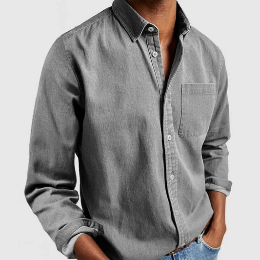 Premium men's shirt with lapel collar - Stylish and comfortable