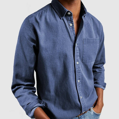 Premium men's shirt with lapel collar - Stylish and comfortable