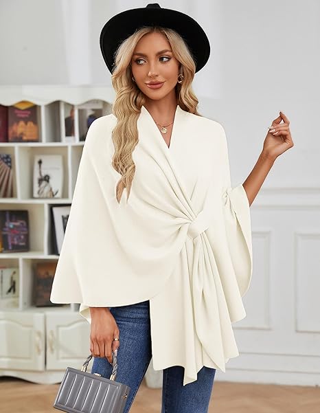 The LuxeFlow™ Cape Shawl