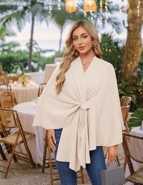 The LuxeFlow™ Cape Shawl