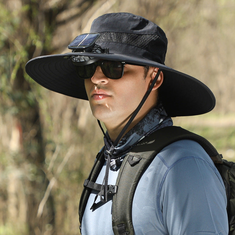 🔥Summer Essential – Solar Fan Cooling Hat for Outdoors & Beach