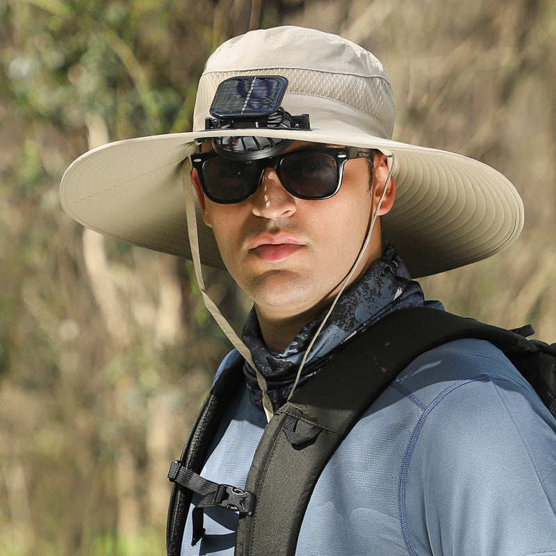 🔥Summer Essential – Solar Fan Cooling Hat for Outdoors & Beach