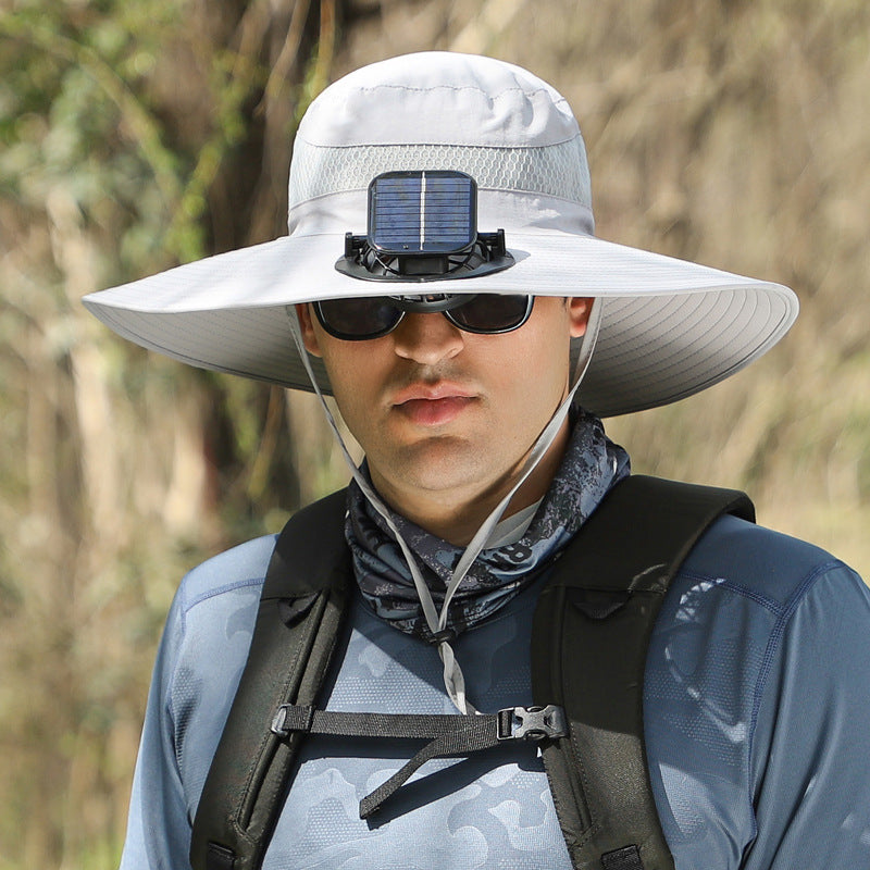 🔥Summer Essential – Solar Fan Cooling Hat for Outdoors & Beach