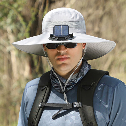 🔥Summer Essential – Solar Fan Cooling Hat for Outdoors & Beach