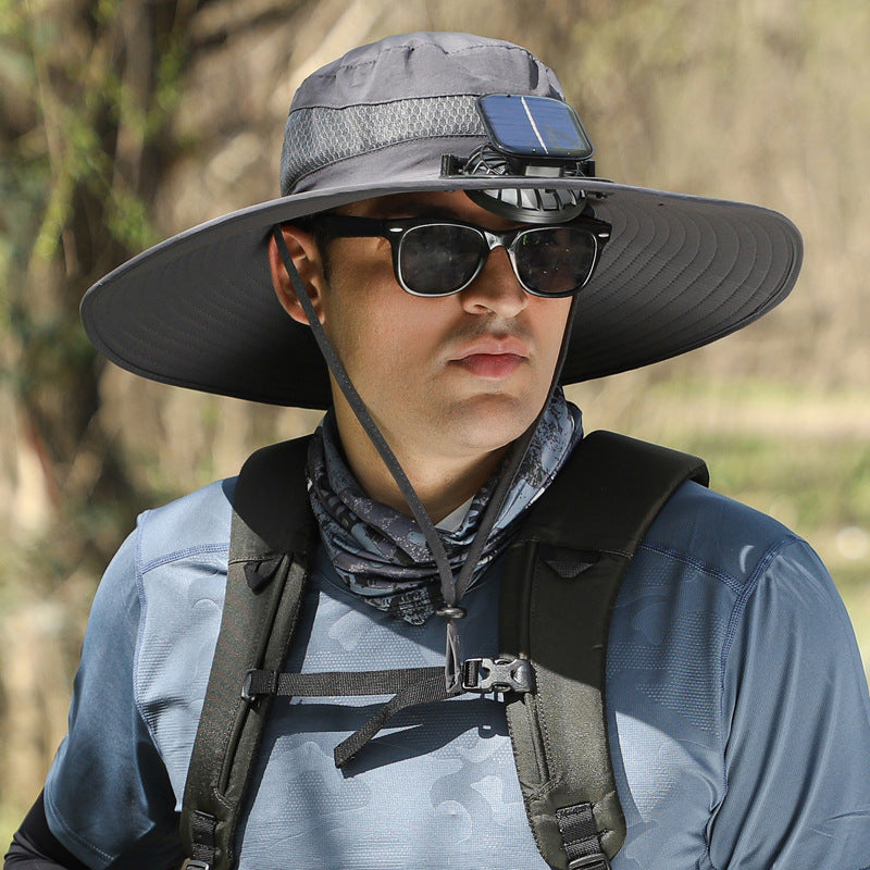 🔥Summer Essential – Solar Fan Cooling Hat for Outdoors & Beach