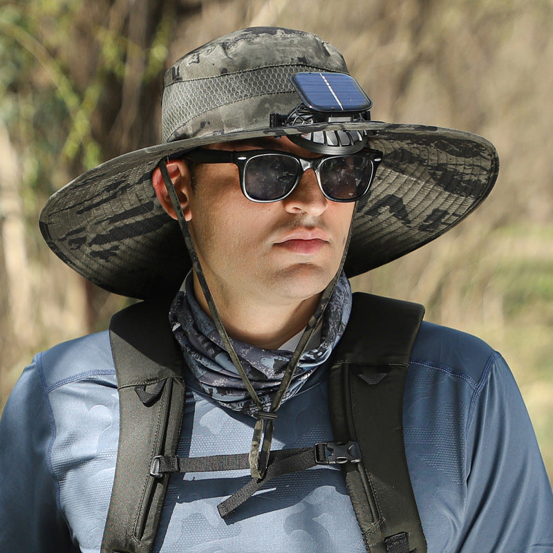 🔥Summer Essential – Solar Fan Cooling Hat for Outdoors & Beach