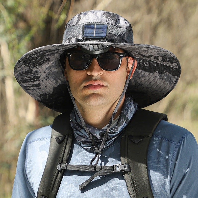 🔥Summer Essential – Solar Fan Cooling Hat for Outdoors & Beach