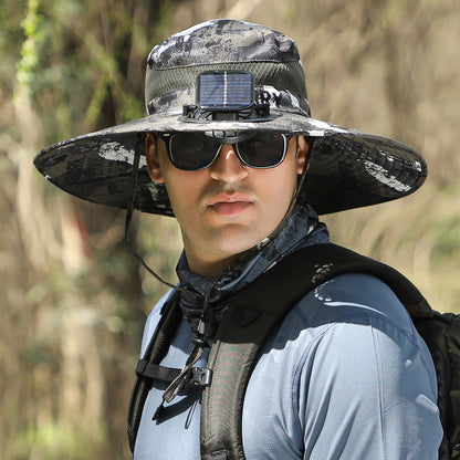 🔥Summer Essential – Solar Fan Cooling Hat for Outdoors & Beach