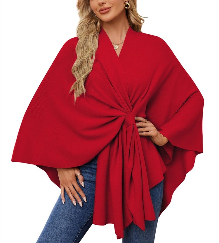 The LuxeFlow™ Cape Shawl