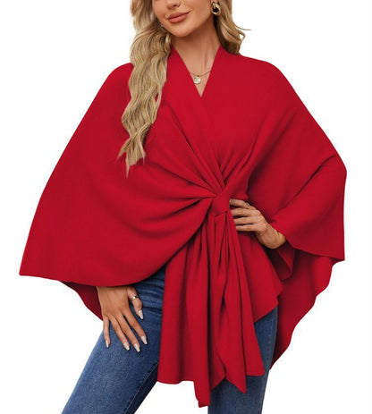 The LuxeFlow™ Cape Shawl