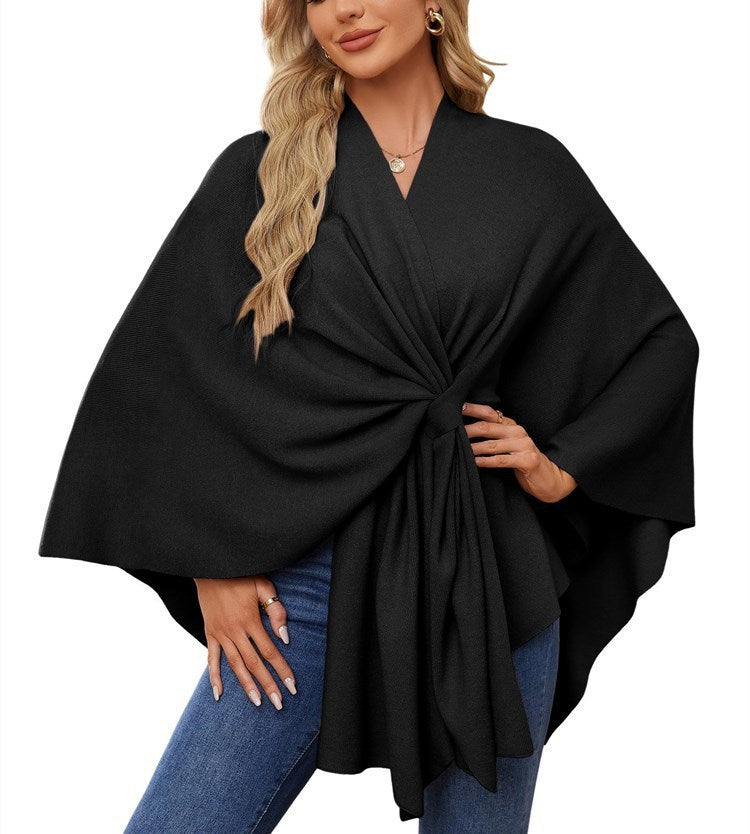 The LuxeFlow™ Cape Shawl