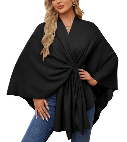 The LuxeFlow™ Cape Shawl